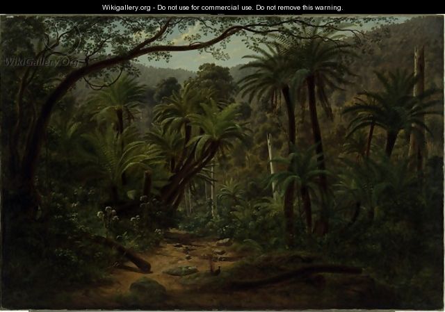 Ferntree Gully in the Dandenong Ranges 2 - Eugene von Guerard