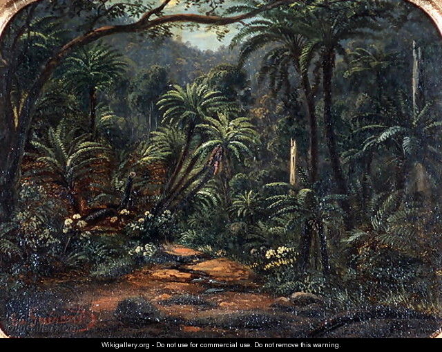 Ferntree Gully in the Dandenong Ranges - Eugene von Guerard