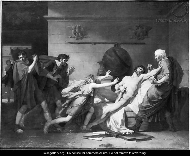The Death of Cato of Utica 95-46 BC - Baron Pierre-Narcisse Guerin