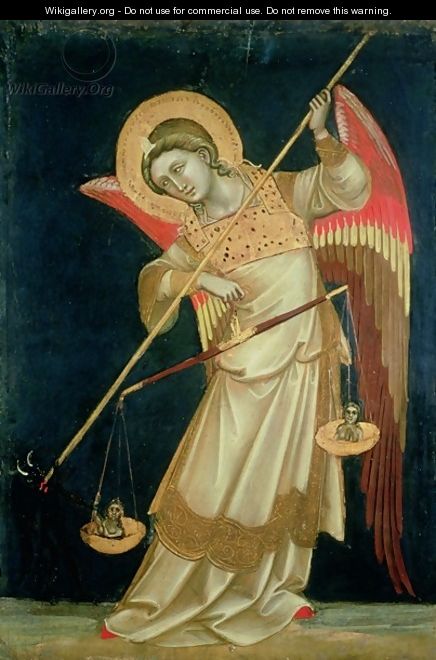 An Angel Weighing a Soul - Ridolfo di Arpo Guariento