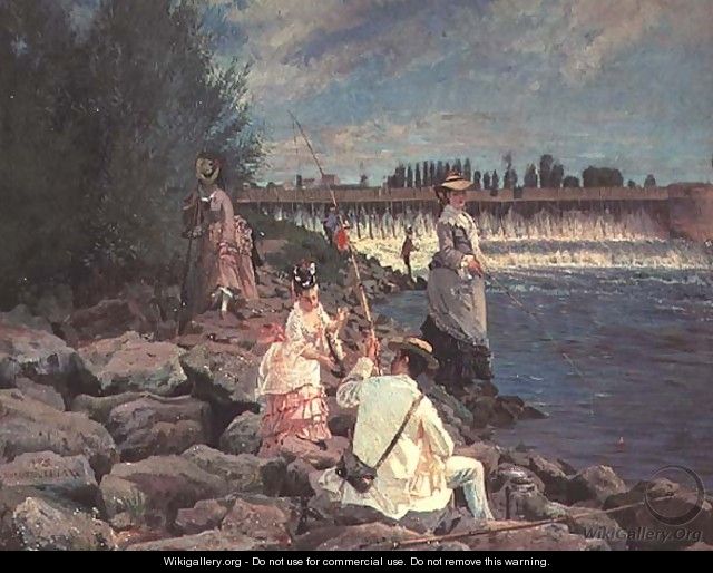 Fishing on the Seine - Gabriel Guay