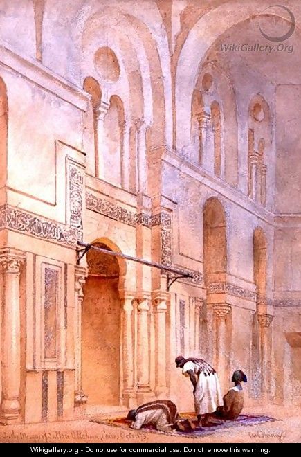 In the Mosque of Sultan Allahoon Cairo - Carl Haag