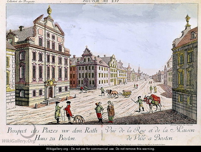 View of the Town Hall Boston - Franz Xavier Habermann