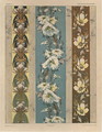 Flowers plate 18 illustration from Fantaisies decoratives - (after) Habert-Dys, Jules-Auguste