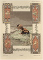 Cows plate 39 from Fantaisies decoratives - (after) Habert-Dys, Jules-Auguste