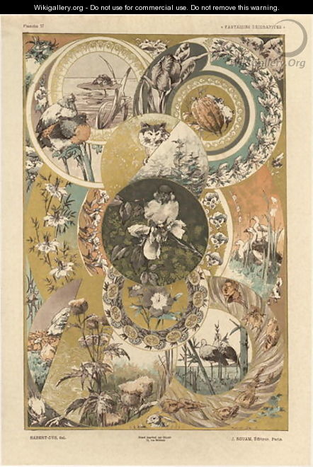 Circles plate 27 from Fantaisies decoratives - (after) Habert-Dys, Jules-Auguste