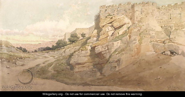 The Northern Wall of Jerusalem - Carl Haag