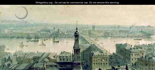 View of London from Monument looking South - Carl Haag