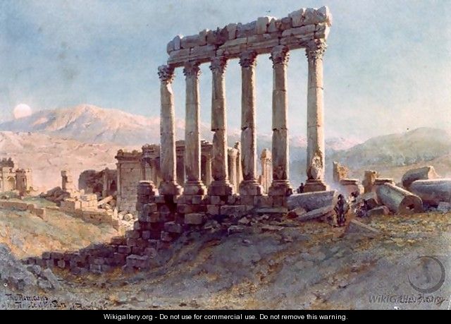 The Remains of the Temple of the Sun at Baalbek - Carl Haag