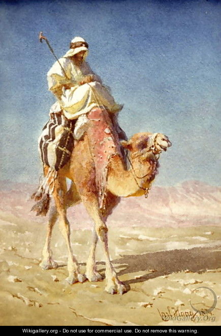 A Bedaween on a Camels Back - Carl Haag