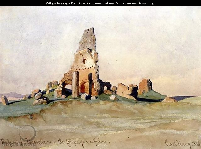 The Ruin of a Mausoleum in the Roman Countryside - Carl Haag