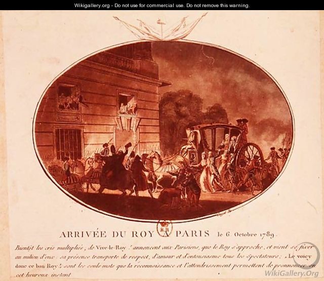 The Arrival of the King in Paris on 6th October 1789 - (after) Guyot, Laurent