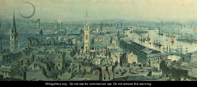 View of London from Monument looking East - Carl Haag