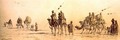 A Caravan of Bedouin Approaching a Well in the Desert - Carl Haag