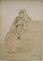 Study of a seated lady Nazareth - Carl Haag