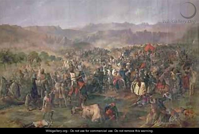 Battle of Las Navas de Tolosa in which the kings of Castile defeat the Almohads in 1212 - Francisco de Paula van Halen