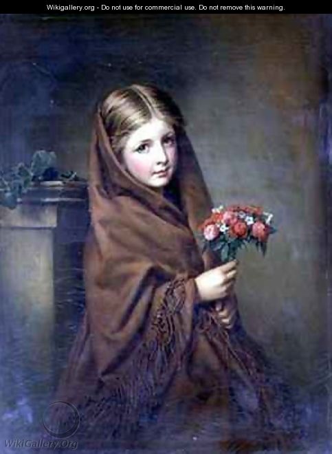A London Flower Girl - Samuel Baruch Halle