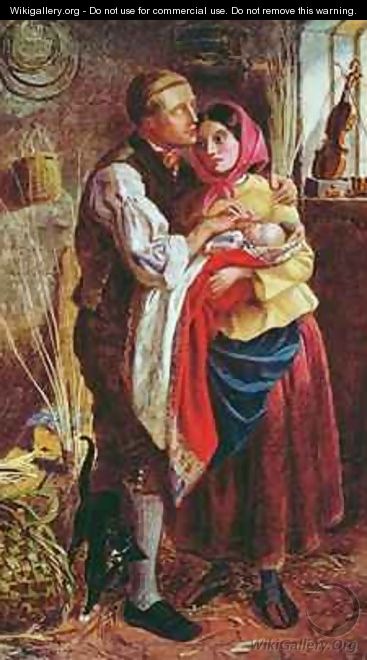 The Blind Basket Maker with his First Child - Michael Frederick Halliday