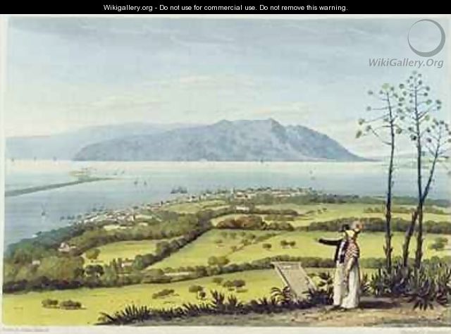Kingston and Port Royal from Windsor Farm from A Pictureseque Tour of the Island of Jamaica - James Hakewill