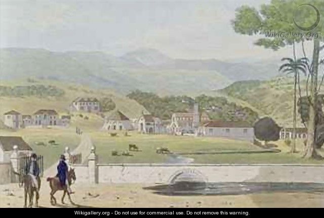 Montpelier Estates St James from A Picturesque Tour of the Island of Jamaica - James Hakewill