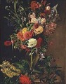 Flowers in a Glass Vase - Julie Wilhelmine Hagen-Schwarz