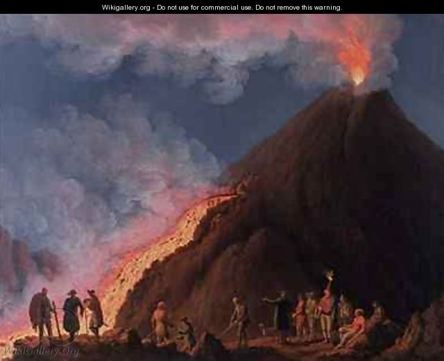 The Eruption of Mount Vesuvius in 1774 - Jakob Philippe Hackert
