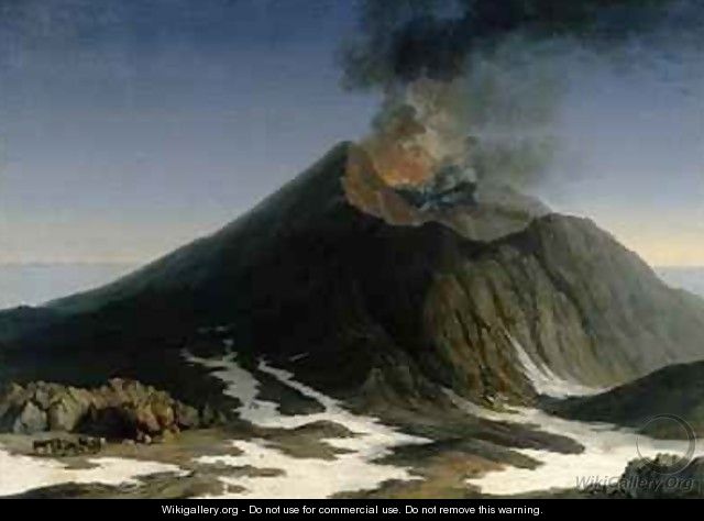 The Eruption of Etna - Jakob Philippe Hackert