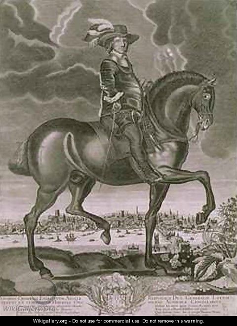 Equestrian Portrait of Oliver Cromwell - Albert Haelwegh