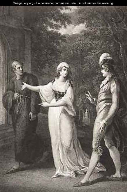 Olivias garden Act IV Scene III from Twelfth Night Or What You Will - William Hamilton