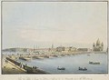 View of St Isaacs Bridge the Admiralty and the Winter Palace St Petersburg - Christian Gottlob Hammer