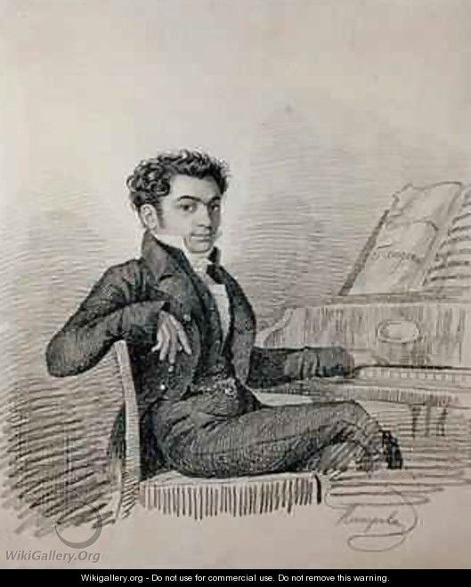 Portrait of the Composer Alexei N Verstovsky 1799-1862 - Charles de Hampeln