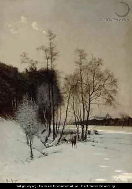 A Winter View in Posen - Hans Hampke