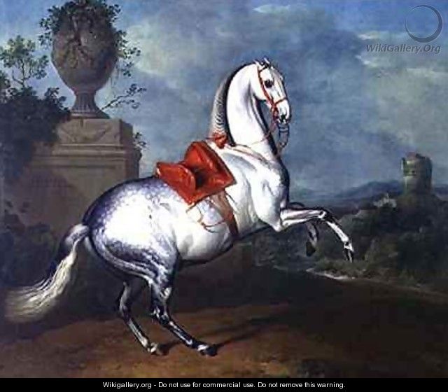 The Dapple Grey Galloping - Johann Georg Hamilton