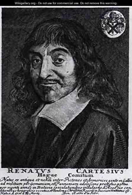 Portrait of Rene Descartes 1596-1650 2 - (after) Hals, Frans
