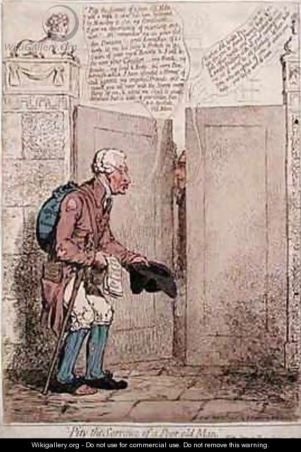 Pity the Sorrows of a Poor Old Man - James Gillray
