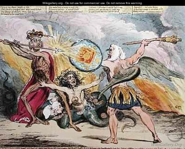 Sin Death and the Devil - James Gillray