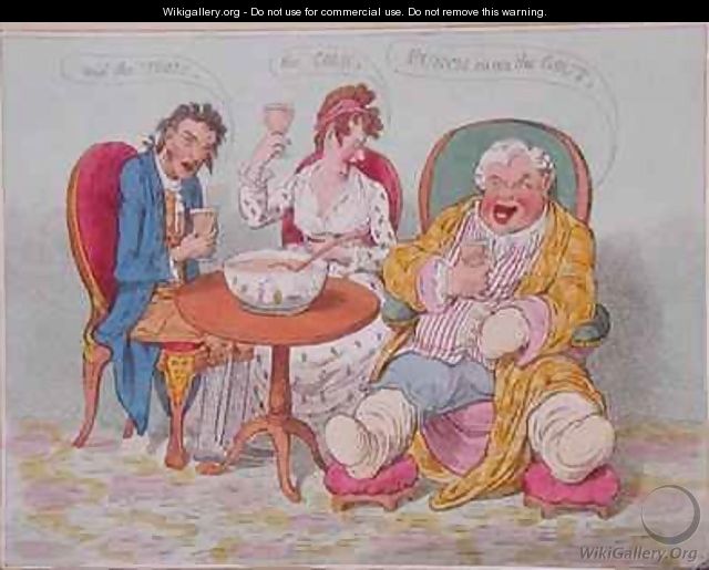 Punch Cures the Gout the Colic and the Tisic 2 - James Gillray
