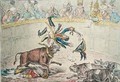 The Spanish Bull Fight or The Corsican Matador in Danger - James Gillray
