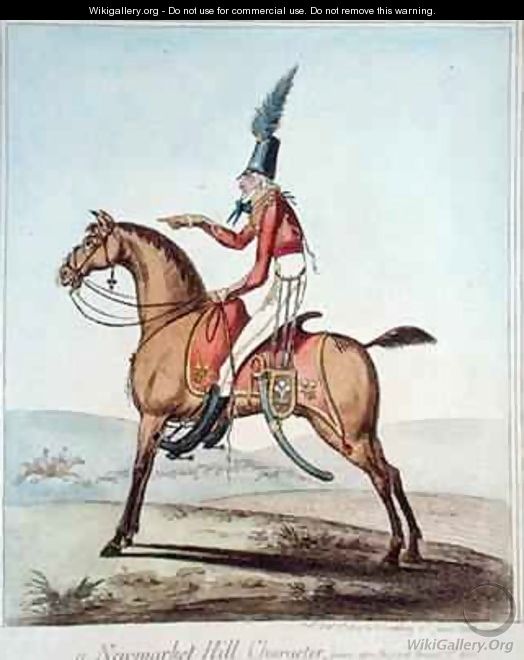 A Newmarket Hill Character drawn upon the spot - James Gillray
