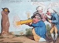 Patriots amusing themselves or Swedes practising at a Post 2 - James Gillray