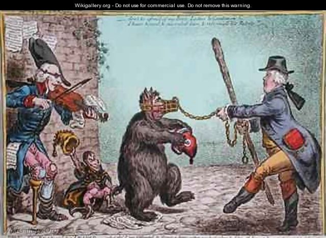 The Bear and his Leader - James Gillray