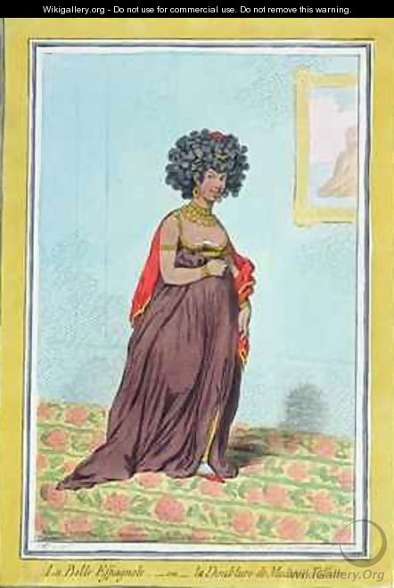 La Belle Espagnole or La Doublure de Madame Tallien 1773-1835 - James Gillray