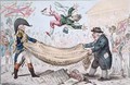 The high flying Candidate mounting from a Blanket - James Gillray