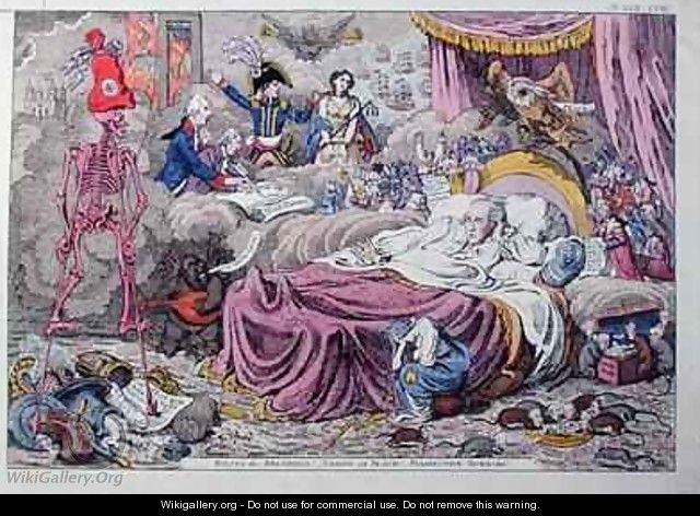Political Dreamings Visions of Peace Prospective Horrors 2 - James Gillray
