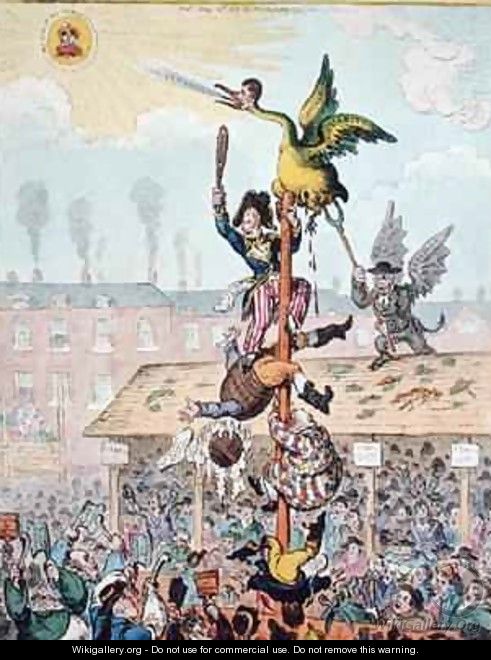 Election Candidate or the Republican Goose at the Top of the Pole 2 - James Gillray