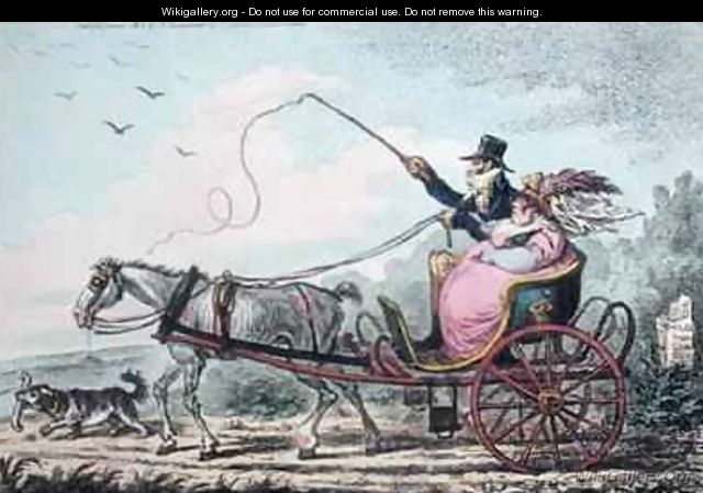 A Cockney and his Wife going to Wycombe - James Gillray