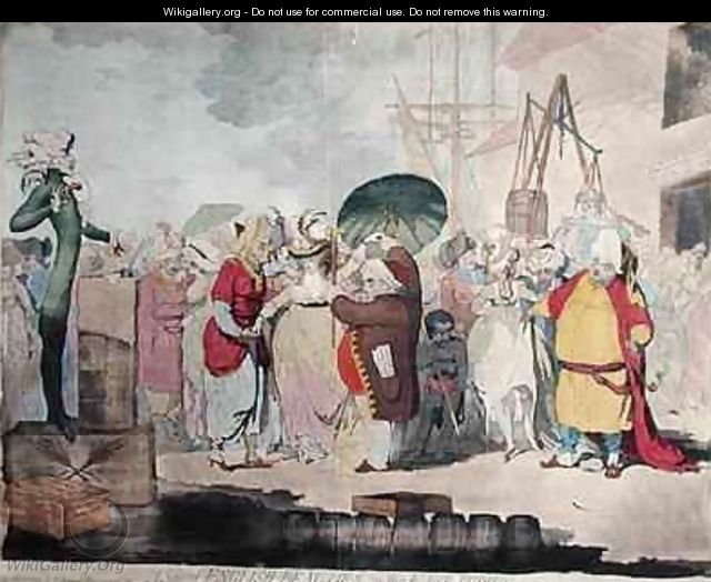 A Sale of English Beauties in the East Indies - James Gillray