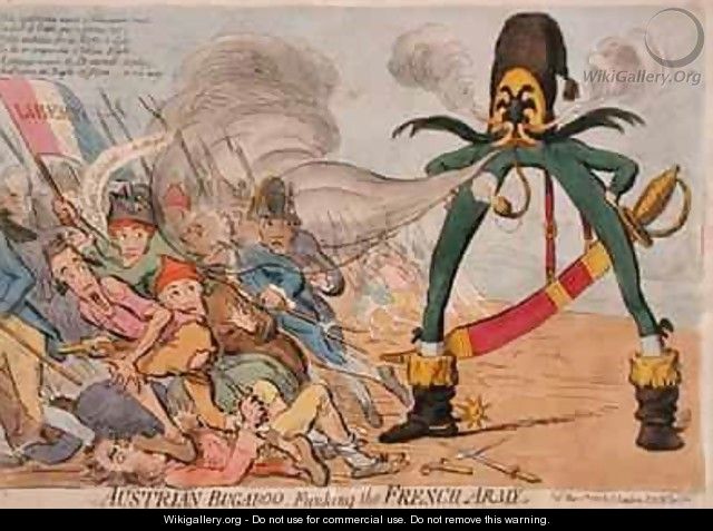 Austrian Bugaboo Funking the French Army - James Gillray