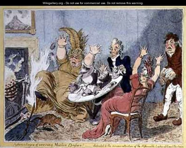 Advantages of Wearing Muslin Dresses Dedicated to the Serious Attention of the Fashionable Ladies of Great Britain - James Gillray