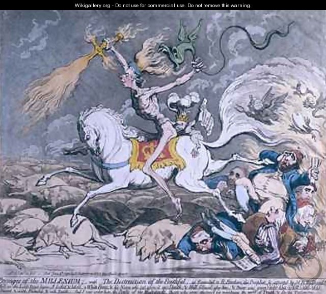 The Death of Admiral Lord Nelson at the Moment of Victory 2 - James Gillray